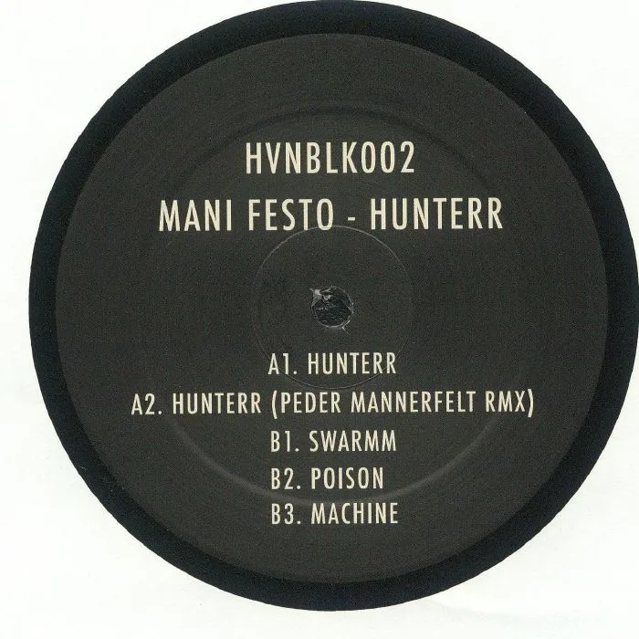 Back cover — MANI FESTO — Hunterr EP