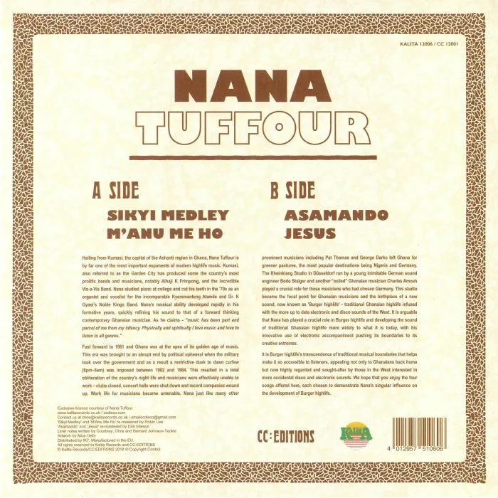 Back cover — NANA TUFFOUR — Sikyi Medley