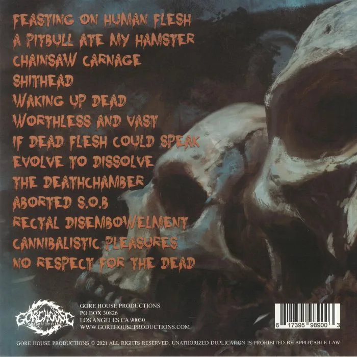Back cover — KRAANIUM — No Respect For The Dead