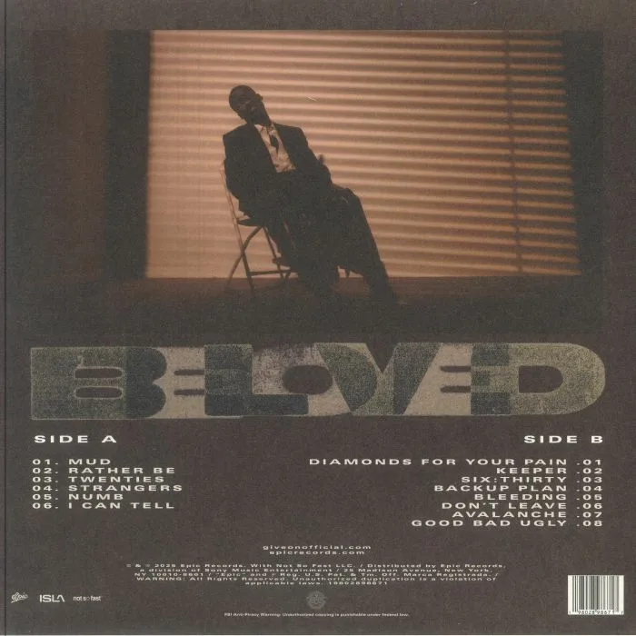 Back cover — GIVEON — Beloved