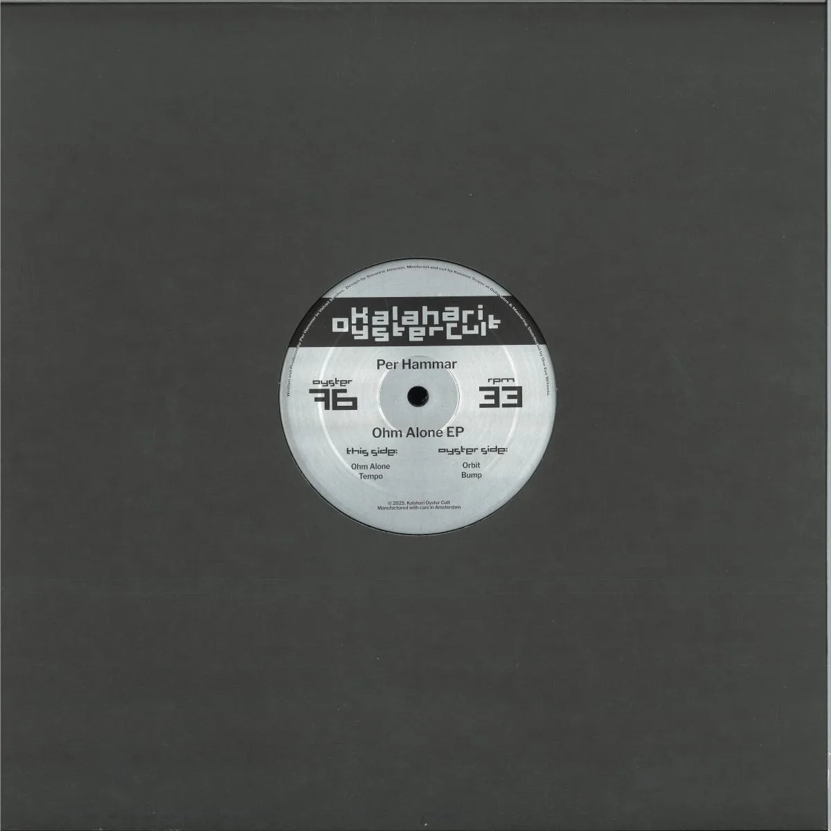 Back cover — Per Hammar — Ohm Alone EP