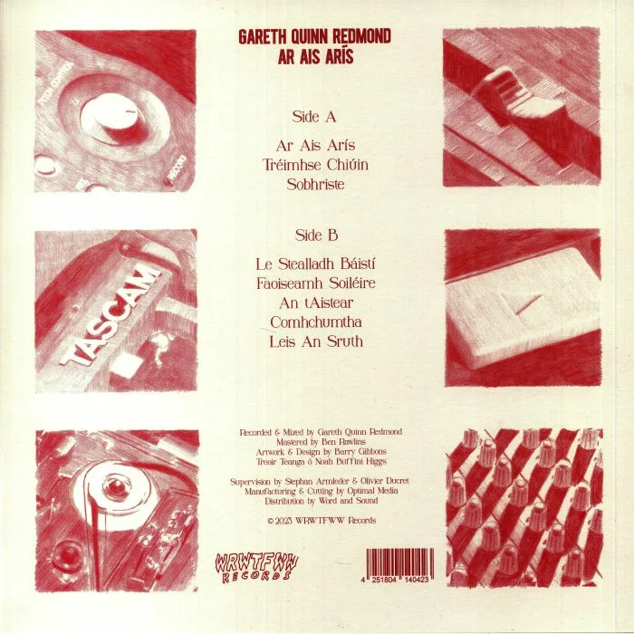 Back cover — Gareth QUINN REDMOND — Ar Ais Aris