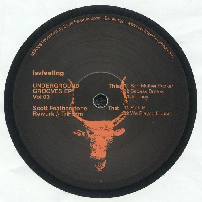 Front cover — Scott FEATHERSTONE / TRIFORM — Underground Grooves Vol 03