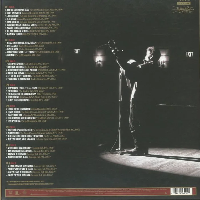 Back cover — Bob DYLAN — Through The Open Window: The Bootleg Series Vol 18