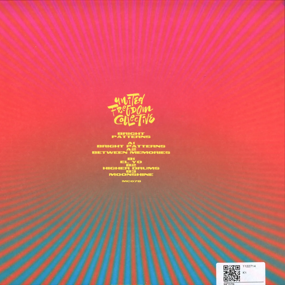 Back cover — United Freedom Collective — Bright Patterns