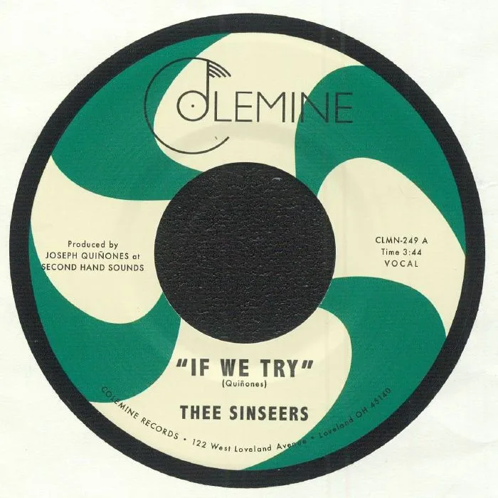 Лицевая сторона обложки — THEE SINSEERS — If We Try