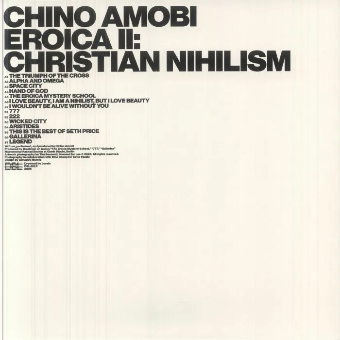 Обратная сторона обложки — Chino AMOBI — Eroica II: Christian Nihilism