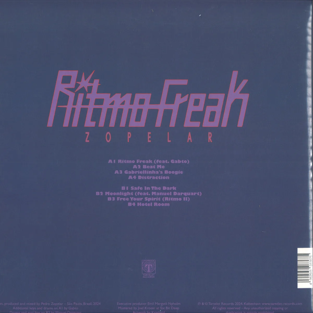 Back cover — Zopelar — Ritmo Freak LP