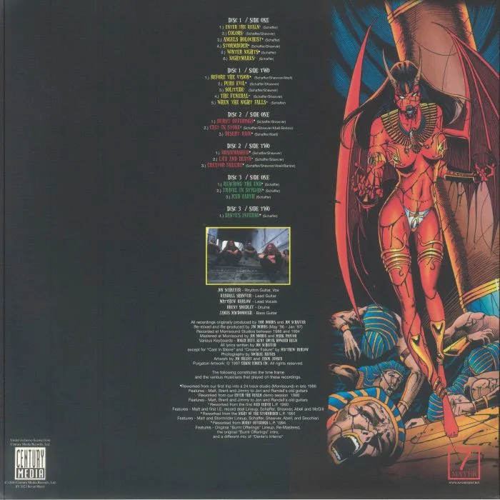 Back cover — ICED EARTH — Days Of Purgatory
