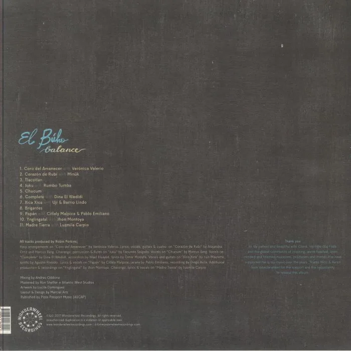 Обратная сторона обложки — EL BUHO — Balance (reissue)