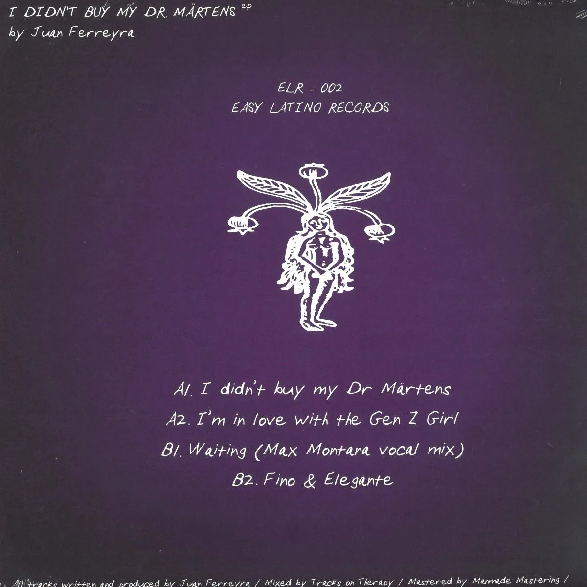 Back cover — Juan Ferreyra — I didn’t buy my Dr Märtens EP