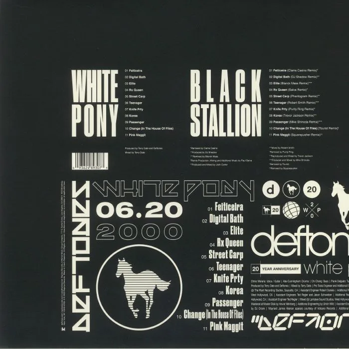 Back cover — DEFTONES — White Pony (20th Anniversary Deluxe Edition)