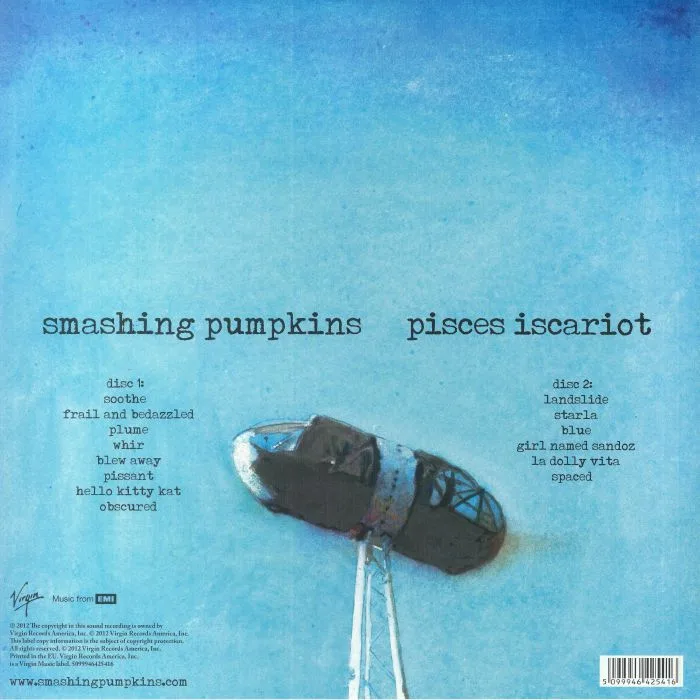 Back cover — The SMASHING PUMPKINS — Pisces Iscariot (remastered)