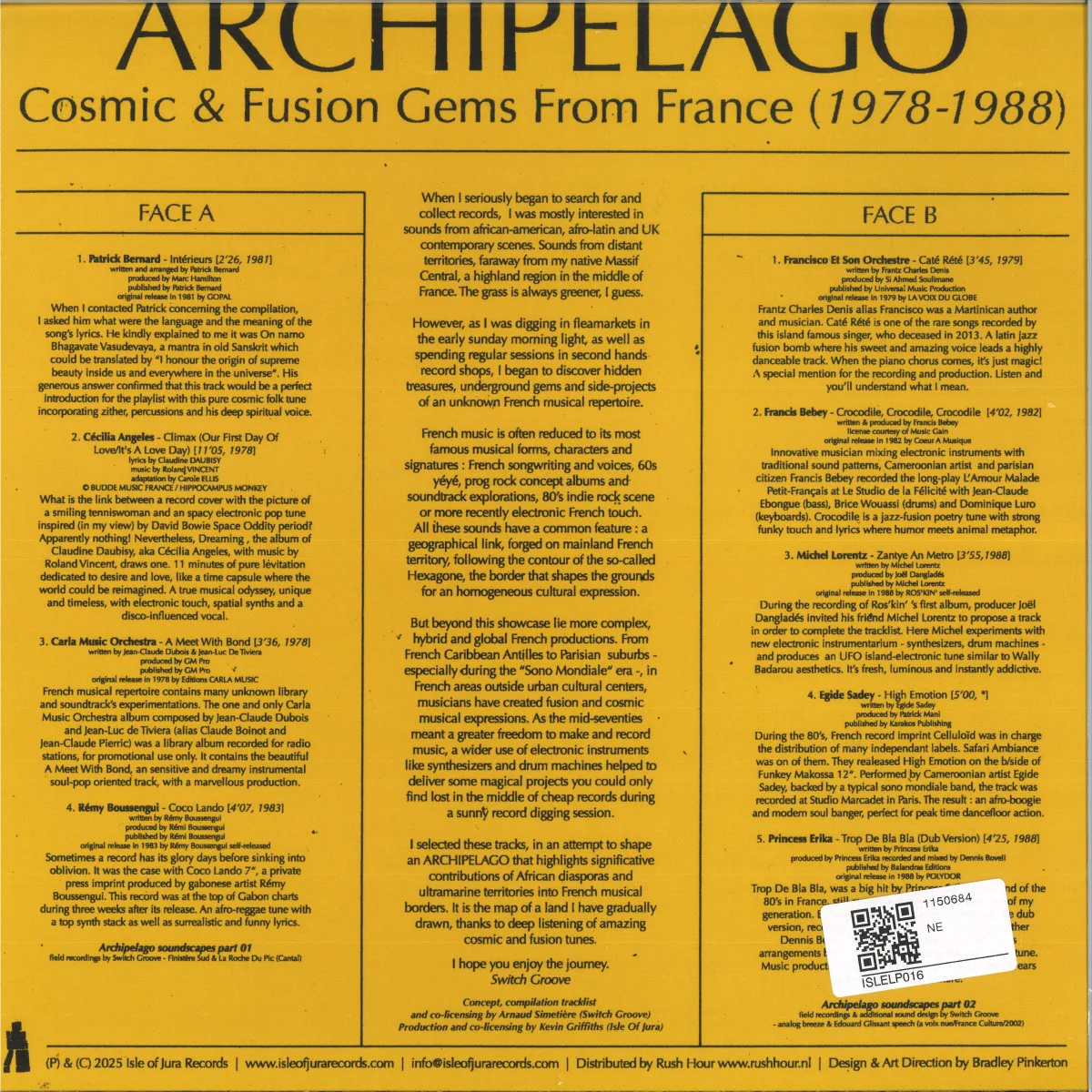 Back cover — Various — ARCHIPELAGO - COSMIC FUSION GEMS FROM FRANCE (1978-1988)