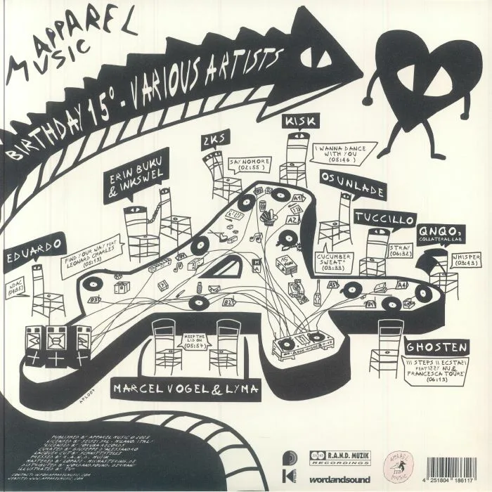 Back cover — VARIOUS — Apparel Music B-Day 15