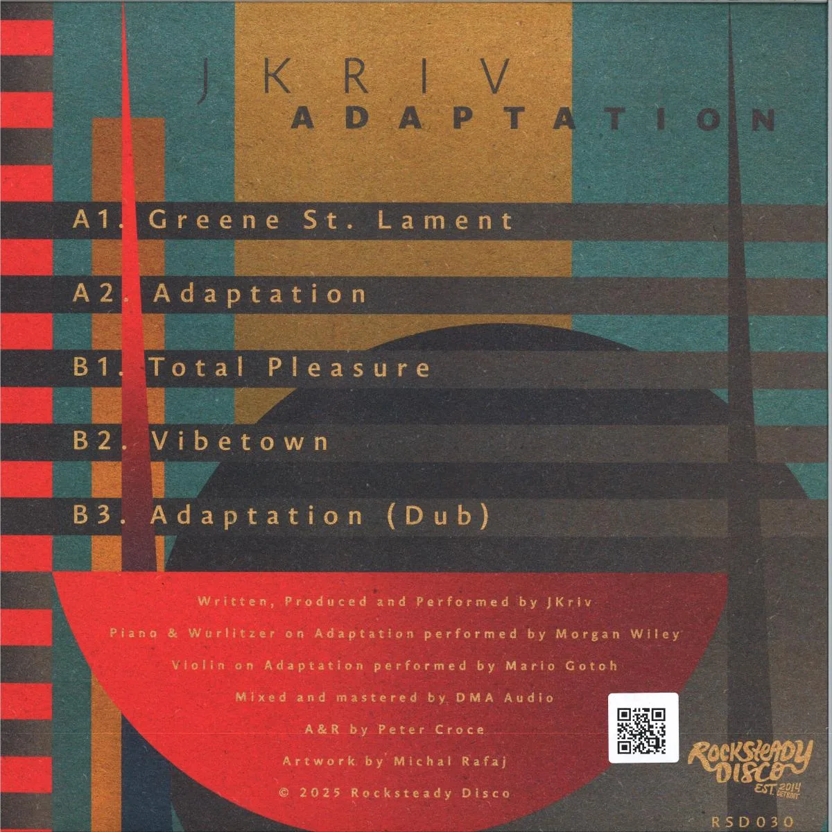 Back cover — Jkriv — Adaptation EP