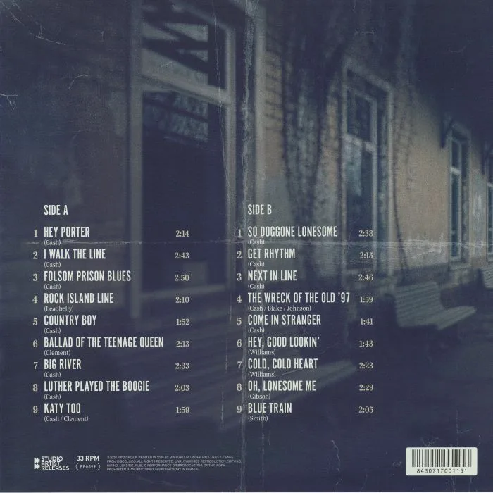 Back cover — Johnny CASH — Blue Train To Folsom