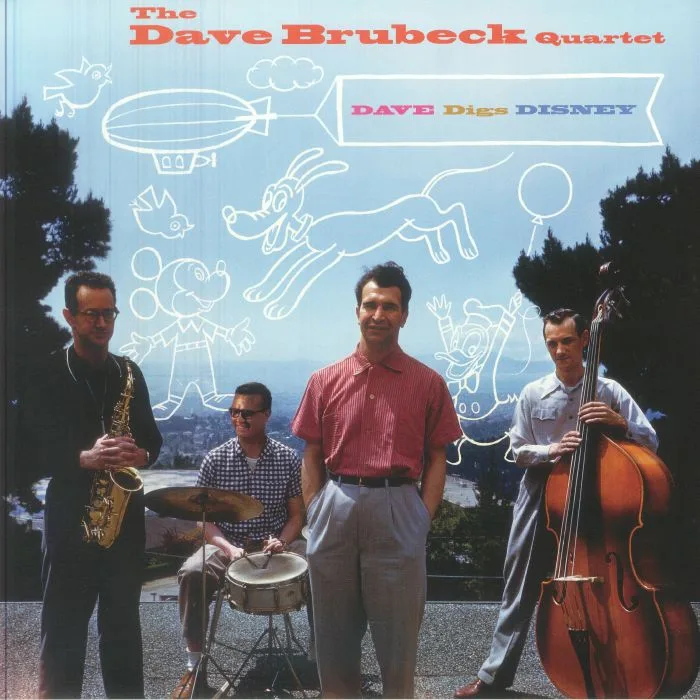 Front cover — The DAVE BRUBECK QUARTET — Dave Digs Disney (reissue)