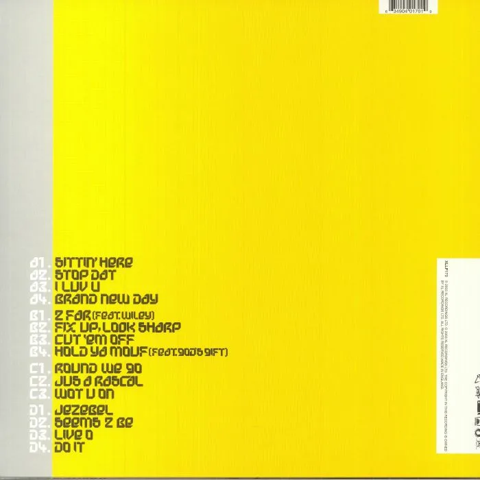 Back cover — DIZZEE RASCAL — Boy In Da Corner