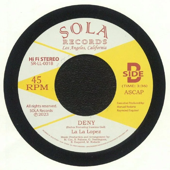 Обратная сторона обложки — LA LA LOPEZ — You Can Call Me Rose