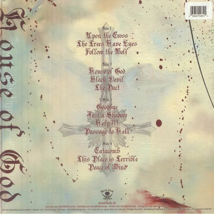 Обратная сторона обложки — KING DIAMOND — House Of God (reissue)