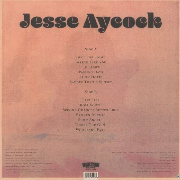 Back cover — Jesse AYCOCK — Jesse Aycock