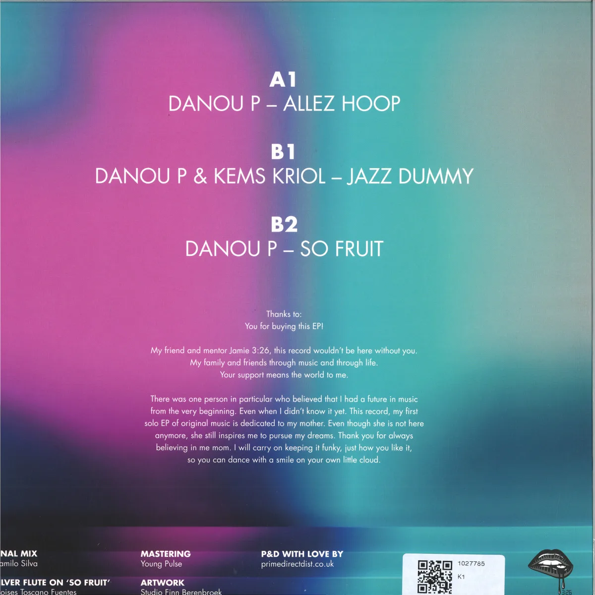 Обратная сторона обложки — Danou P — Allez Hoop