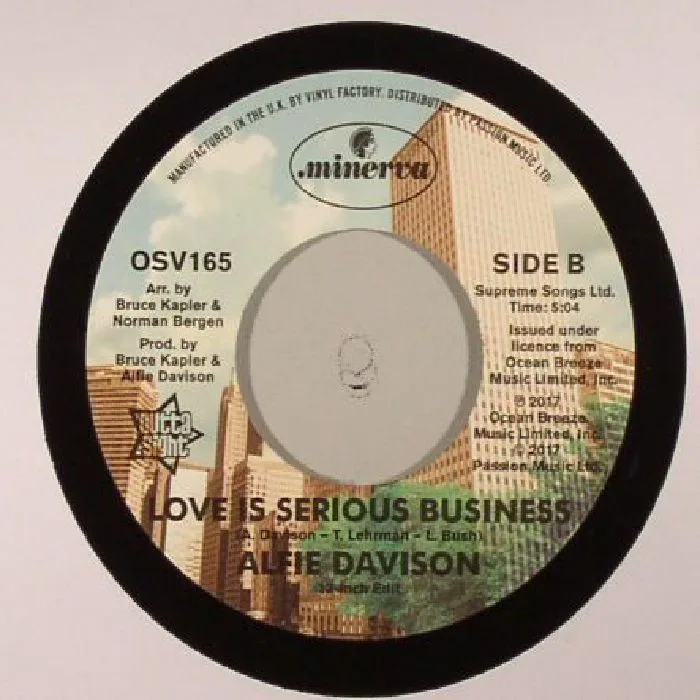 Back cover — Alfie DAVISON — Love Is Serious Business