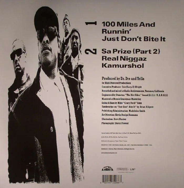 Back cover — NWA — 100 Miles & Runnin