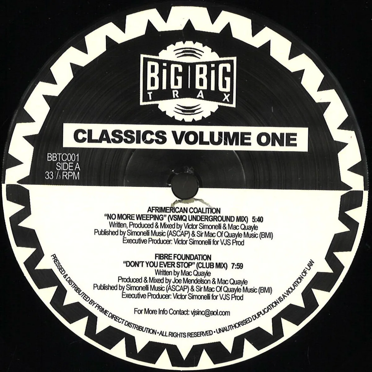Various — Big Big Trax Classics Vol 1