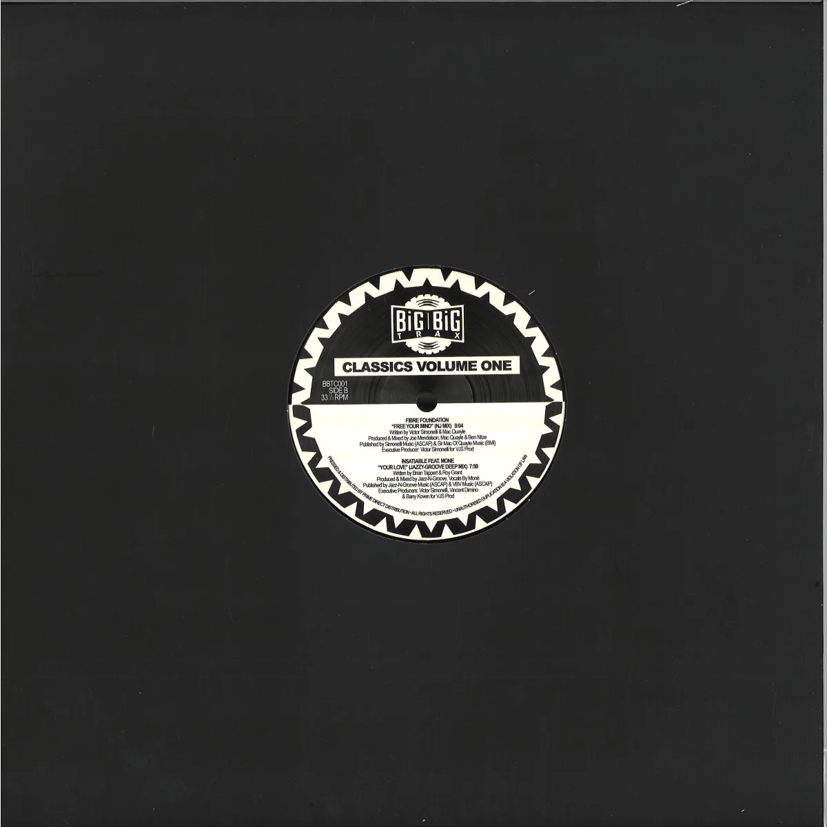 Back cover — Various — Big Big Trax Classics Vol 1