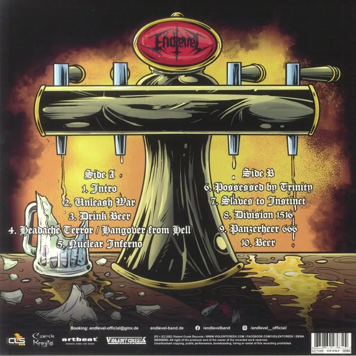 Back cover — ENDLEVEL — Weekend War