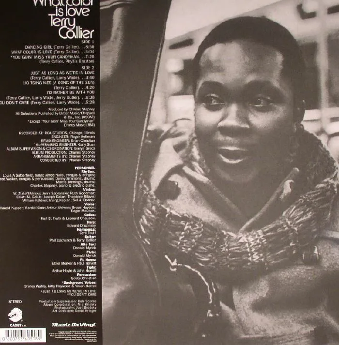 Обратная сторона обложки — Terry CALLIER — What Color Is Love