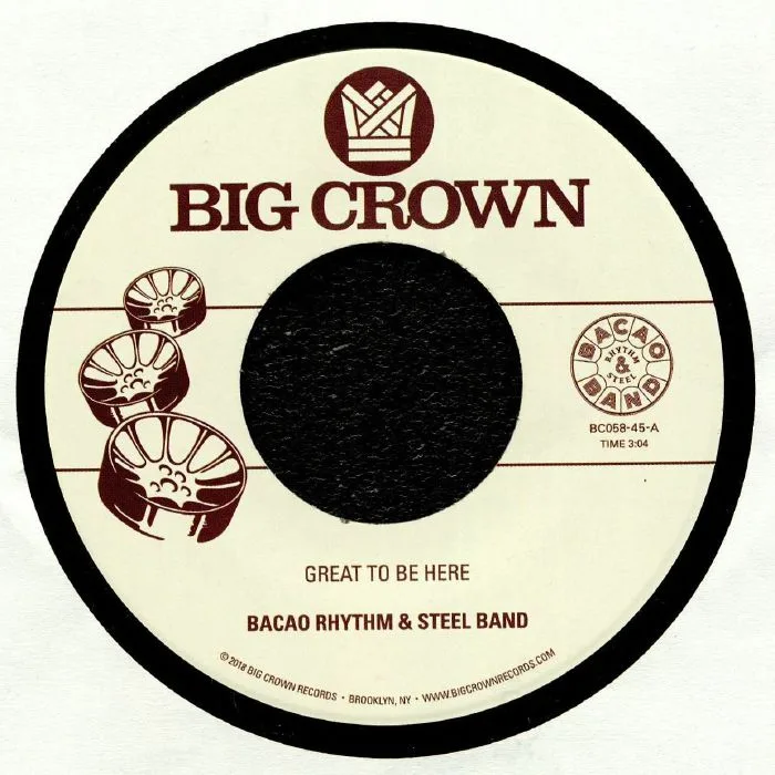 Лицевая сторона обложки — BACAO RHYTHM & STEEL BAND — Great To Be Here