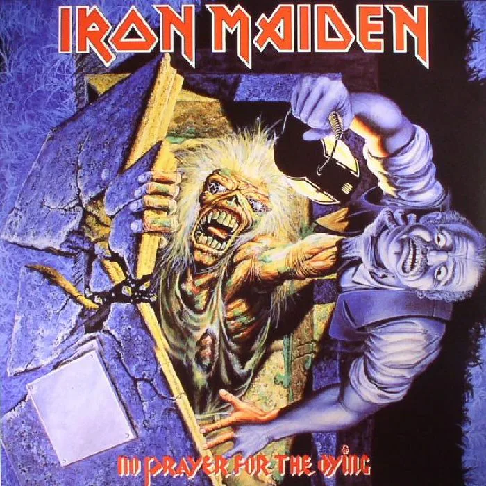 Лицевая сторона обложки — IRON MAIDEN — No Prayer For The Dying (reissue)