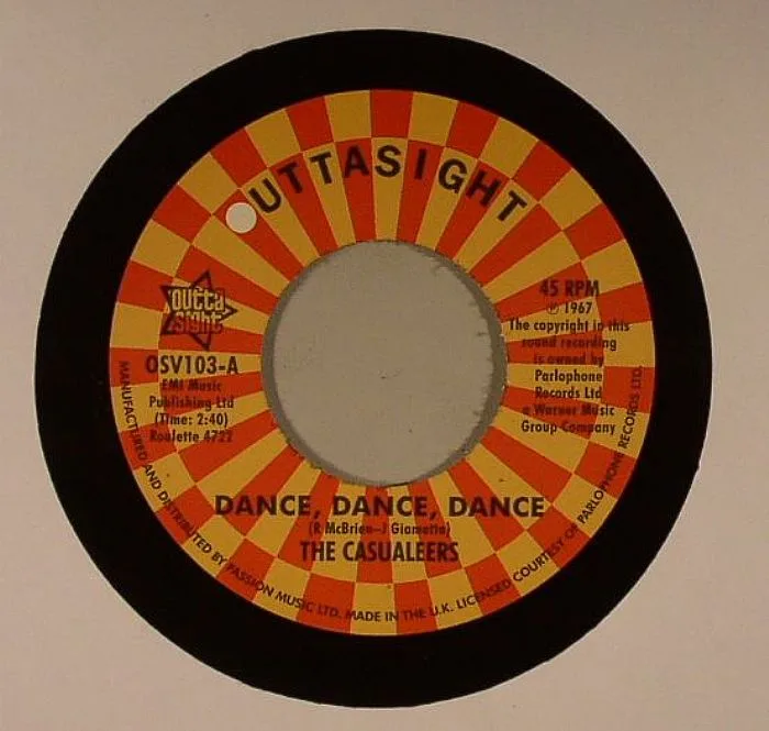 Лицевая сторона обложки — The CASUALEERS / CHUCK WOOD — Dance Dance Dance