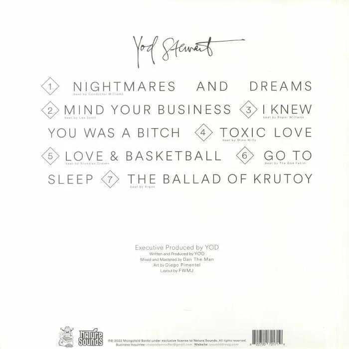 Back cover — YOUR OLD DROOG — Yod Stewart