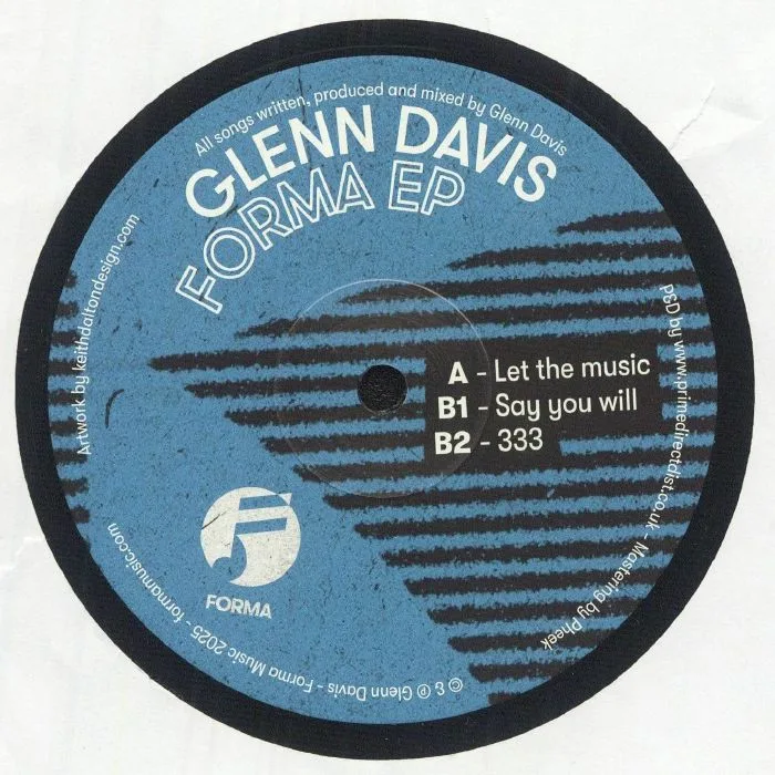 Лицевая сторона обложки — Glenn DAVIS — Forma EP