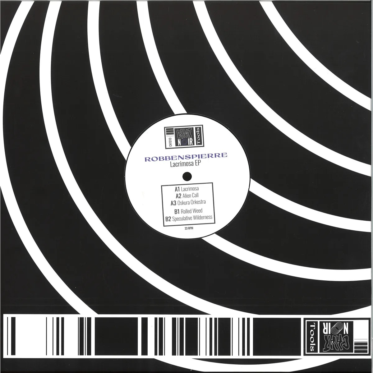 Back cover — Robbenspierre — Lacrimosa EP