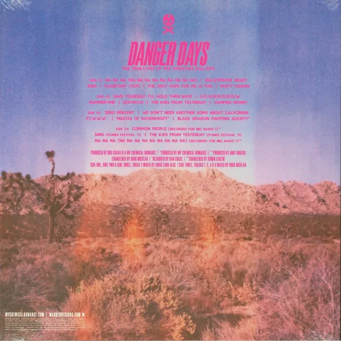 Обратная сторона обложки — MY CHEMICAL ROMANCE — Danger Days: The True Lives Of The Fabulous Killjoys (Deluxe Edition)