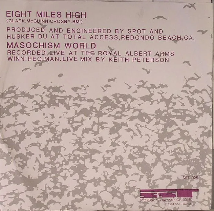 Back cover — HUSKER DU — Eight Miles High