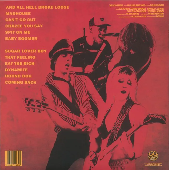 Back cover — The LOYAL CHEATERS — And All Hell Broke Loose