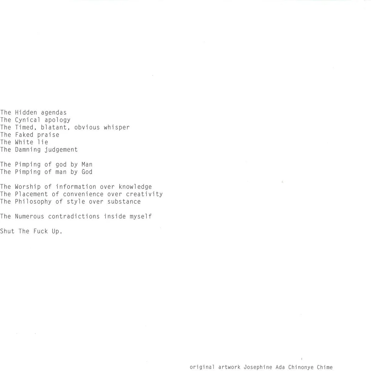 Обратная сторона обложки — Theo Parrish — S.T.F.U.
