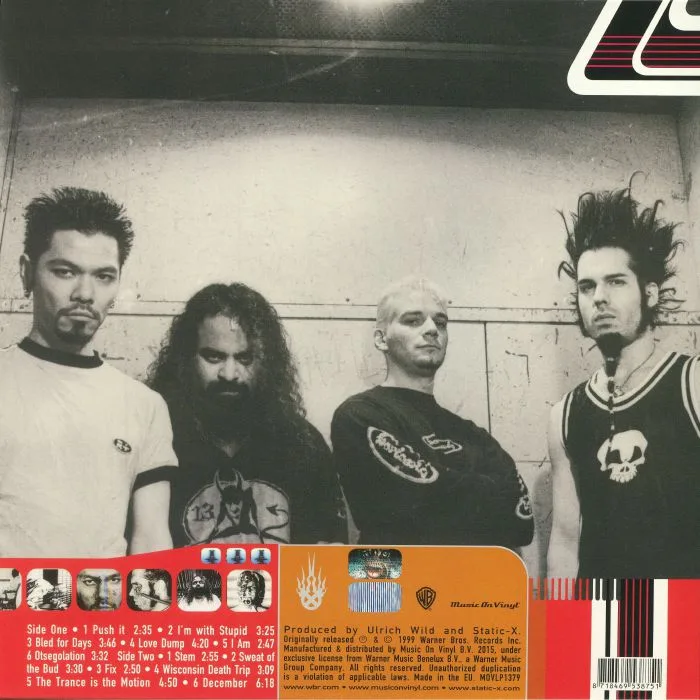 Back cover — STATIC X — Wisconsin Death Trip