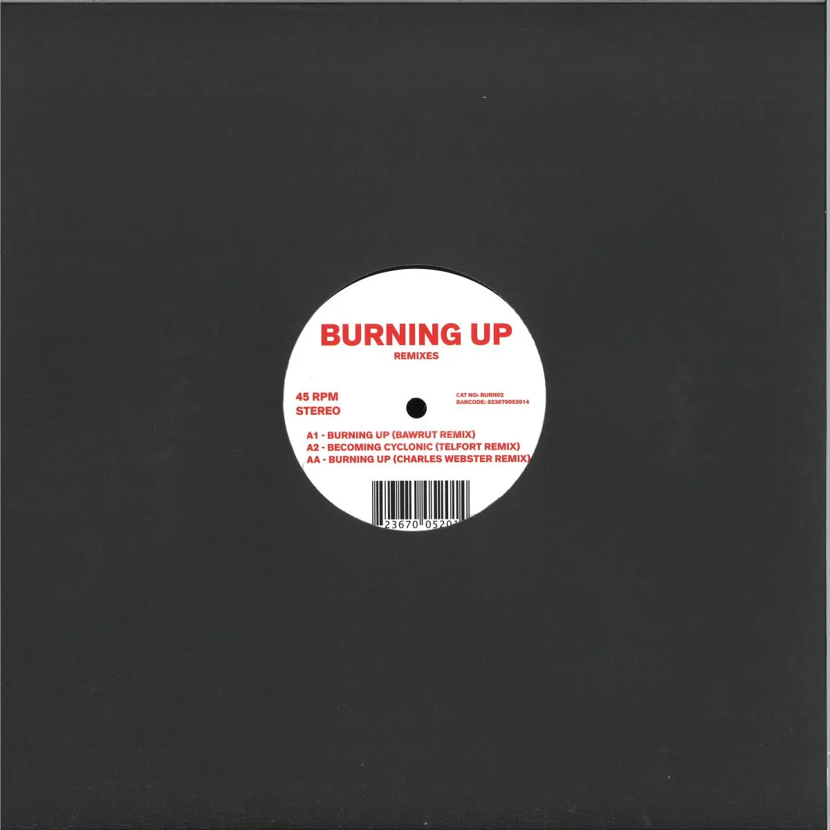 Back cover — Jimpster — Burning Up Remixes