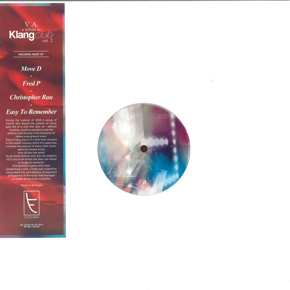 Move D/Fred P/Christoper Rau/Easy To Remember — A Tribute To Klang Club Vol. 2