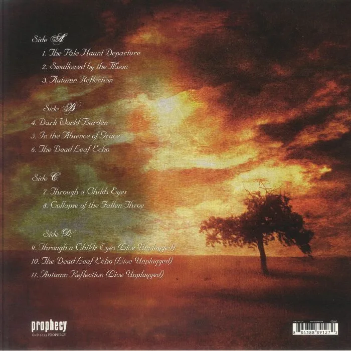 Back cover — NOVEMBERS DOOM — The Pale Haunt Departure