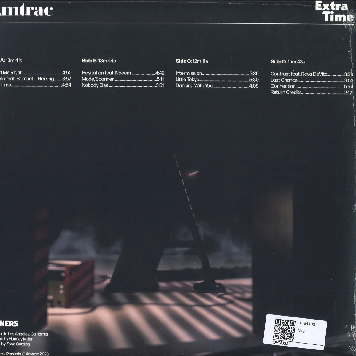 Обратная сторона обложки — Amtrac — Extra Time LP 2x12"