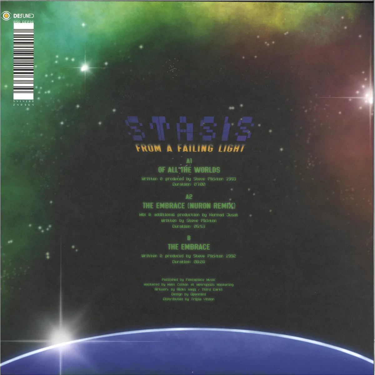 Back cover — Stasis — From A Failing Light EP