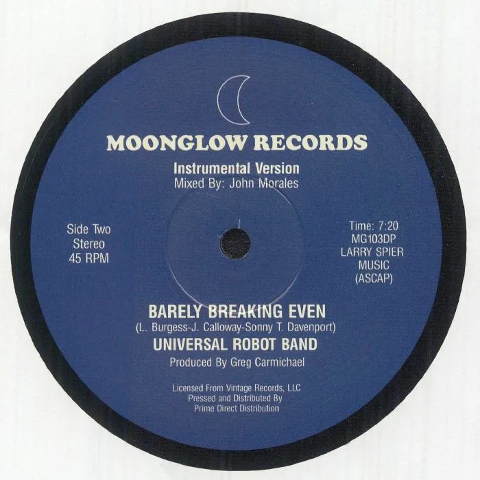 Обратная сторона обложки — UNIVERSAL ROBOT BAND — Barely Breaking Even (Record Store Day RSD 2026)